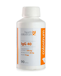 Colostrum kapsle IgG 40 (350 mg) + betaglucan a selen - 90 ks