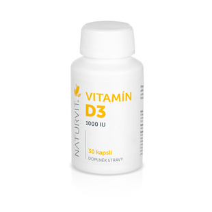 NaturVit Vitamin D3 - 1000 IU, 30 ks