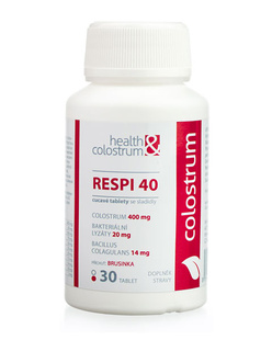 Respi 40 cucavé tablety s colostrem, mikrobiálními lyzáty a vitamínem C - 30 ks - sk