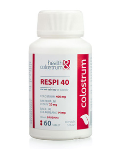 Respi 40 cucavé tablety s colostrem, mikrobiálními lyzáty a vitamínem C - 60 ks - sk